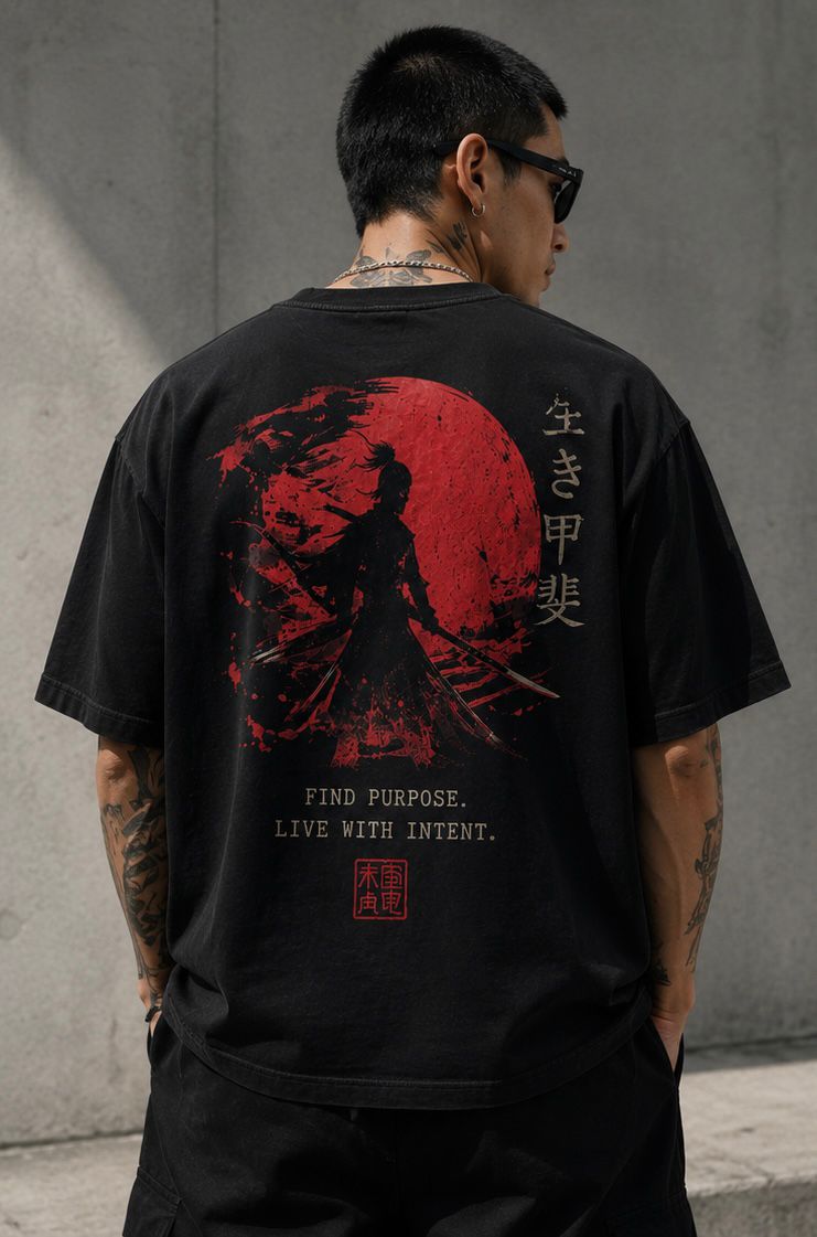 Crimson Ronin Oversized Tee