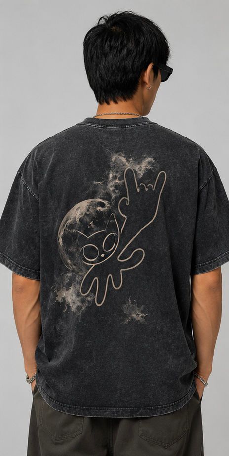 Cosmic Cat Oversized Tee