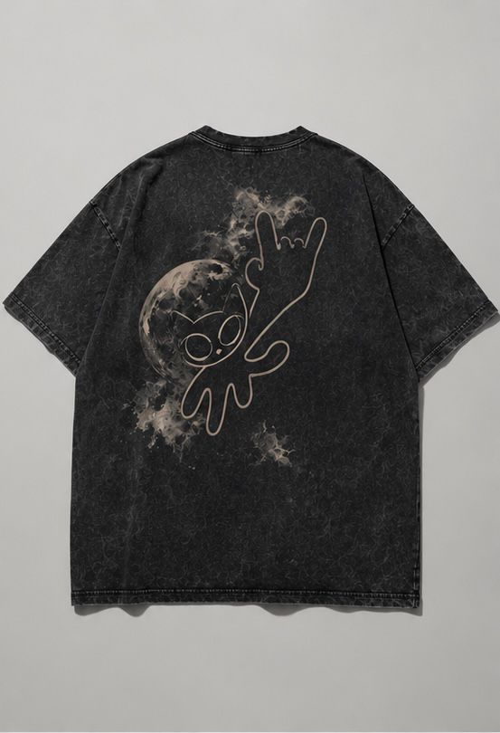Cosmic Cat Oversized Tee