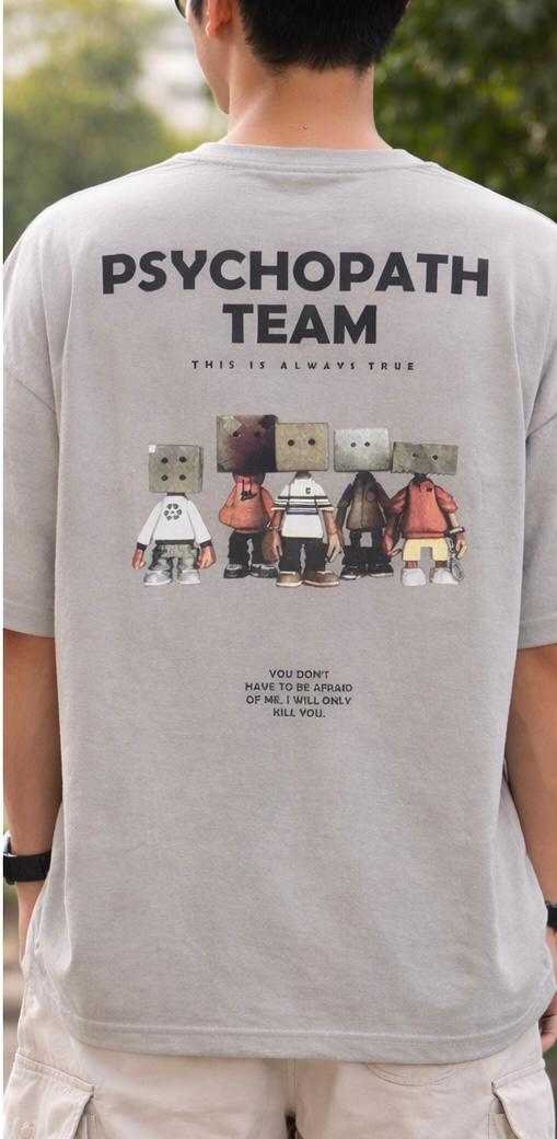 Psychopath Team Premium Oversized Graphic Tee