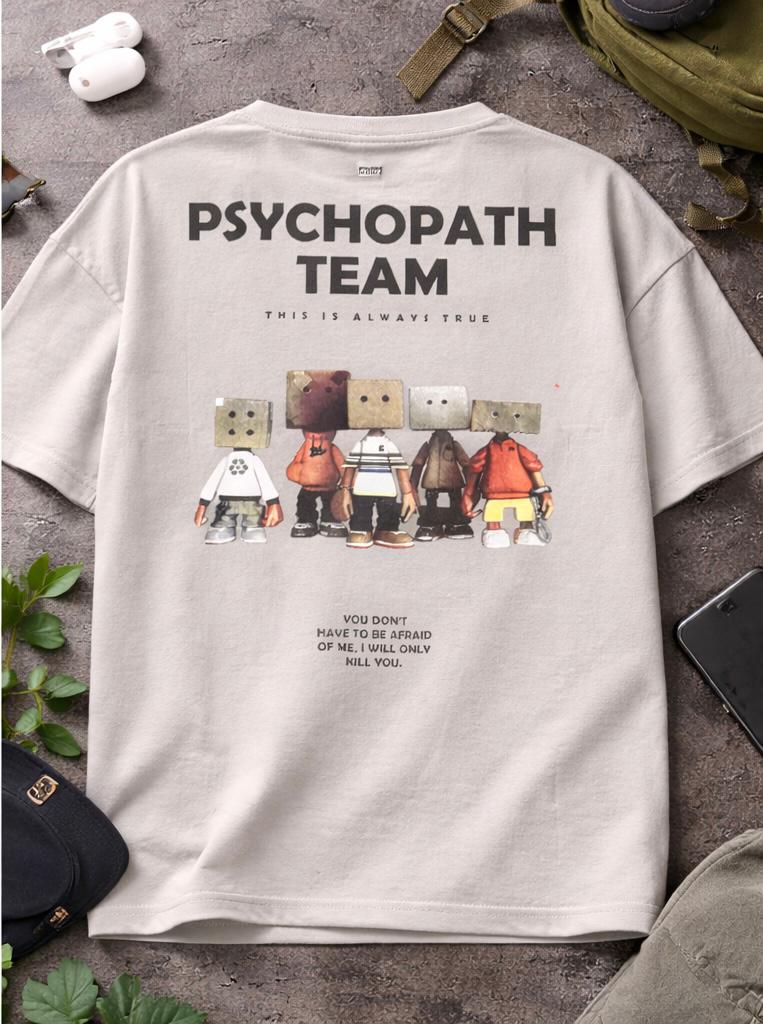 Psychopath Team Premium Oversized Graphic Tee